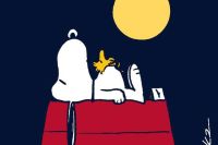 Snoopy napping is the perfect portrait of this hobby.